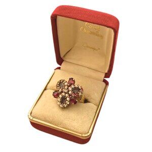 Vintage Carol Channing RARE Satin Jewelry Box Hollywood